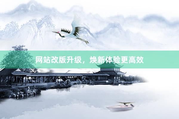 网站改版升级，焕新体验更高效